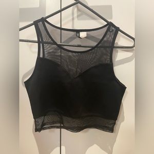 Sheer Sweet Heart Crop Top